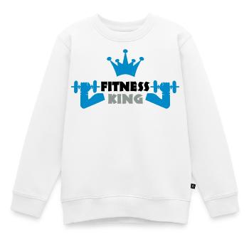sport - Kinder Premium Organic Sweatshirt - Weiß - Vorne - AI Model Kid Male (0cm)
