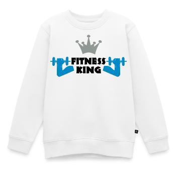 sport - Kinder Premium Organic Sweatshirt - Weiß - Vorne - AI Model Kid Male (0cm)