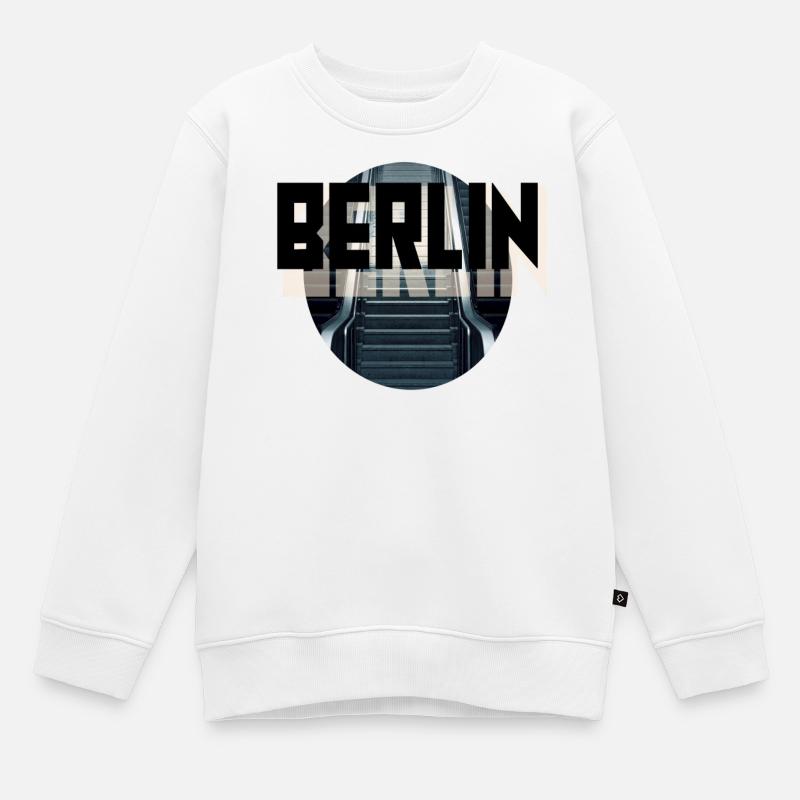 Berlin - Kinder Premium Organic Sweatshirt - Weiß