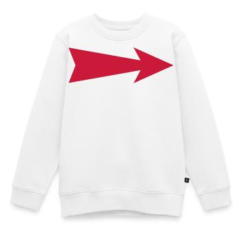 pfeil - Kinder Premium Organic Sweatshirt - Weiß - Vorne - AI Model Kid Male (0cm)