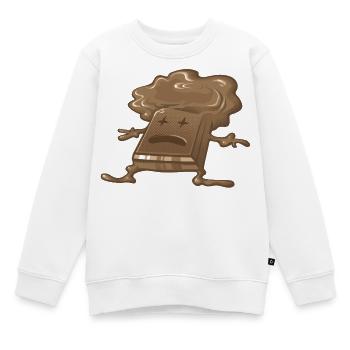 Tote Schokolade - Kinder Premium Organic Sweatshirt - Weiß - Vorne - AI Model Kid Male (0cm)