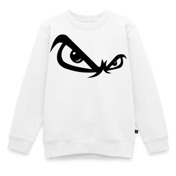 Evil look - Kids Premium Organic Sweatshirt - white - Front - AI Model Kid Male (0cm)
