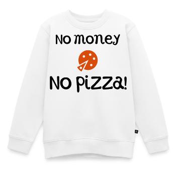 pizza - Kinder Premium Organic Sweatshirt - Weiß - Vorne - AI Model Kid Male (0cm)