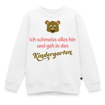 kindergarten - Kinder Premium Organic Sweatshirt - Weiß - Vorne - AI Model Kid Male (0cm)