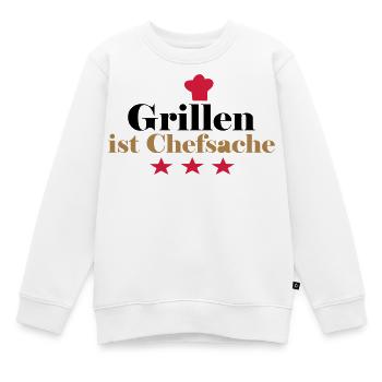 barbecue - Kids Premium Organic Sweatshirt - white - Front - AI Model Kid Male (0cm)