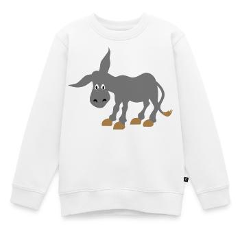 esel - Kinder Premium Organic Sweatshirt - Weiß - Vorne - AI Model Kid Male (0cm)