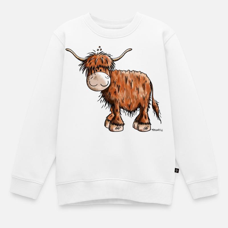 Highlander - Sweat Premium enfant bio - blanc