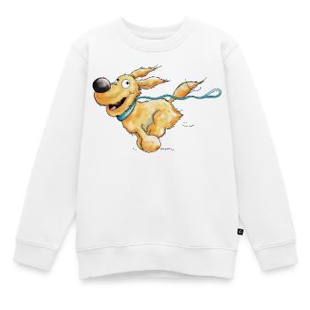 Chien courant - Sweat Premium enfant bio - blanc - Devant - AI Model Kid Male (0cm)