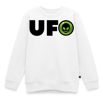 Alien Alien-Logo - Kinder Premium Organic Sweatshirt - Weiß - Vorne - AI Model Kid Male (0cm)