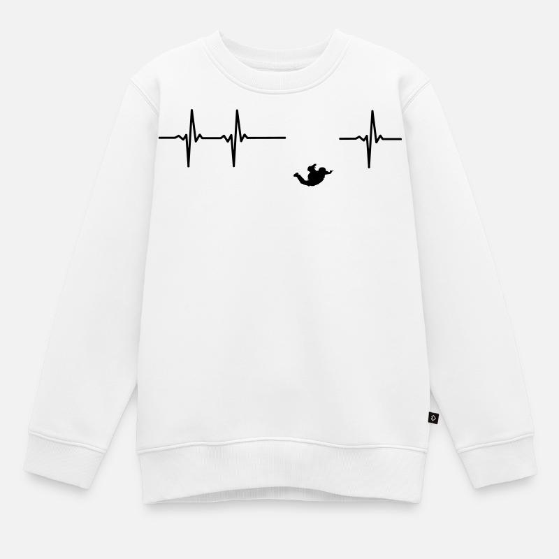 Parachute jumper impulsion - Sweat Premium enfant bio - blanc