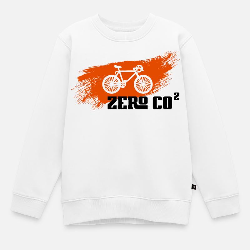 Zero CO2 - Sweat Premium enfant bio - blanc