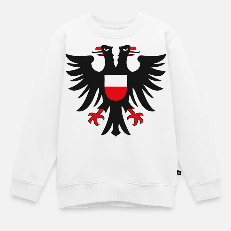 HL - eagle - Kids Premium Organic Sweatshirt - white
