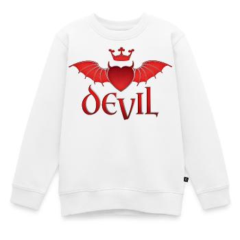 Engel & Teufel - Kinder Premium Organic Sweatshirt - Weiß - Vorne - AI Model Kid Male (0cm)