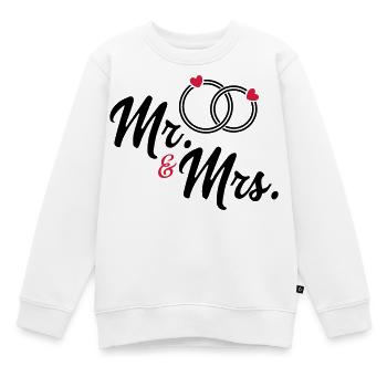 Ehepaar - Kinder Premium Organic Sweatshirt - Weiß - Vorne - AI Model Kid Male (0cm)