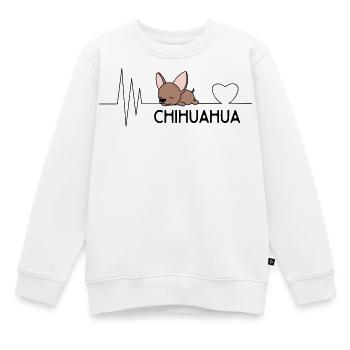 Chihuahua - Kinder Premium Organic Sweatshirt - Weiß - Vorne - AI Model Kid Male (0cm)