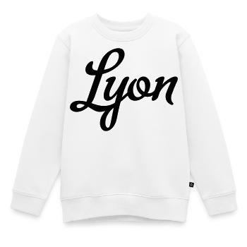 Lyon - Sweat Premium enfant bio - blanc - Devant - AI Model Kid Male (0cm)