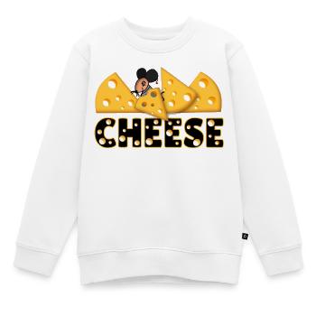 Fromage - Sweat Premium enfant bio - blanc - Devant - AI Model Kid Male (0cm)