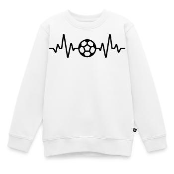 Fußball - Kinder Premium Organic Sweatshirt - Weiß - Vorne - AI Model Kid Male (0cm)