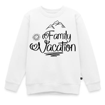 Ferien mit der Familie - Kinder Premium Organic Sweatshirt - Weiß - Vorne - AI Model Kid Male (0cm)