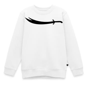 Ali Schwert Zülfikar - Kinder Premium Organic Sweatshirt - Weiß - Vorne - AI Model Kid Male (0cm)
