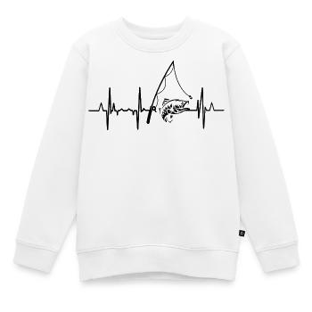 Fischerei Herzlinie - Kinder Premium Organic Sweatshirt - Weiß - Vorne - AI Model Kid Male (0cm)