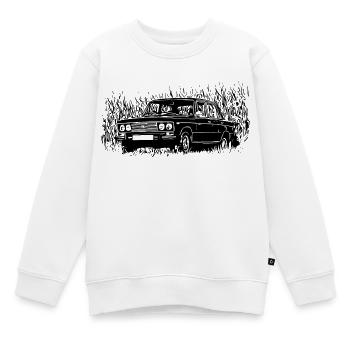 WAS 2106 Lada 1600 - Sweat Premium enfant bio - blanc - Devant - AI Model Kid Male (0cm)