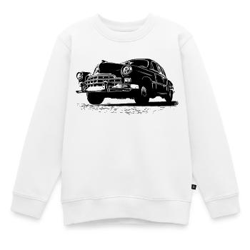 GAZ 12 PIÈCES - Sweat Premium enfant bio - blanc - Devant - AI Model Kid Male (0cm)