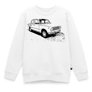 WAS 2101, VAZ-2101 - Sweat Premium enfant bio - blanc - Devant - AI Model Kid Male (0cm)