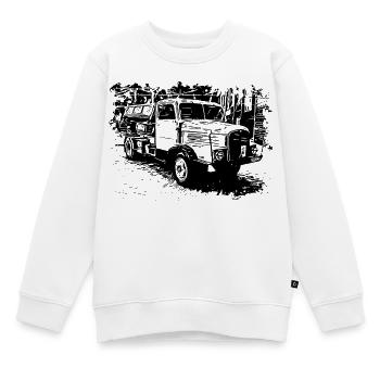 IFA Horch LKW Kipper - Kinder Premium Organic Sweatshirt - Weiß - Vorne - AI Model Kid Male (0cm)