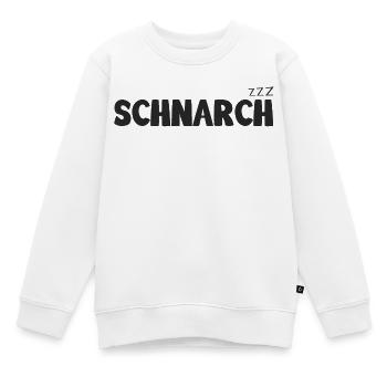 Schnarch zzz - Kinder Premium Organic Sweatshirt - Weiß - Vorne - AI Model Kid Male (0cm)