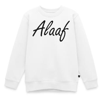 Alaaf - Kinder Premium Organic Sweatshirt - Weiß - Vorne - AI Model Kid Male (0cm)