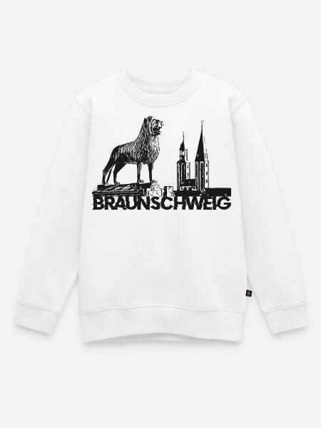 Braunschweig Löwe - Kinder Premium Organic Sweatshirt - Weiß