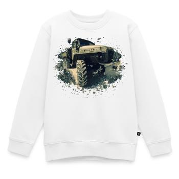 Oural 375 | | rda | de la NVA CAMION - Sweat Premium enfant bio - blanc - Devant - AI Model Kid Male (0cm)