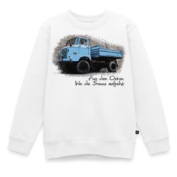 W50 Kipper - Kinder Premium Organic Sweatshirt - Weiß - Vorne - AI Model Kid Male (0cm)
