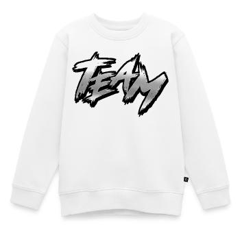 Team - Kinder Premium Organic Sweatshirt - Weiß - Vorne - AI Model Kid Male (0cm)