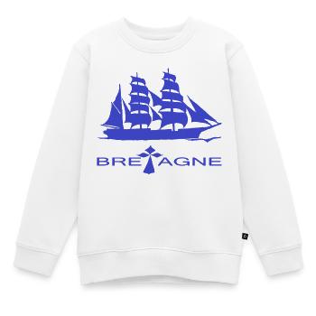 SAILBOAT BRITAIN Kreation Louis RUNEMBERG © Adagp - Kinder Premium Organic Sweatshirt - Weiß - Vorne - AI Model Kid Male (0cm)