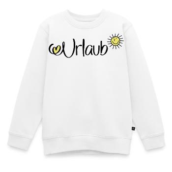 Urlaub - Kinder Premium Organic Sweatshirt - Weiß - Vorne - AI Model Kid Male (0cm)