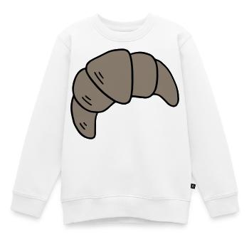 Croissant - Kinder Premium Organic Sweatshirt - Weiß - Vorne - AI Model Kid Male (0cm)