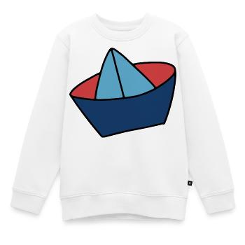 Matrosenmütze in maritimen Farben - Kinder Premium Organic Sweatshirt - Weiß - Vorne - AI Model Kid Male (0cm)