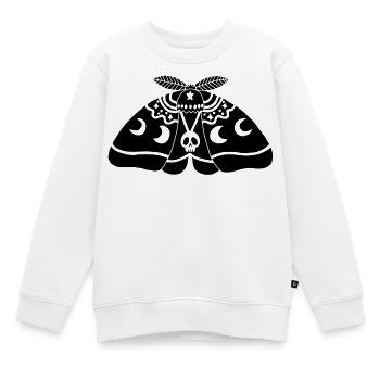 Schwarze Motte - Kinder Premium Organic Sweatshirt - Weiß - Vorne - AI Model Kid Male (0cm)