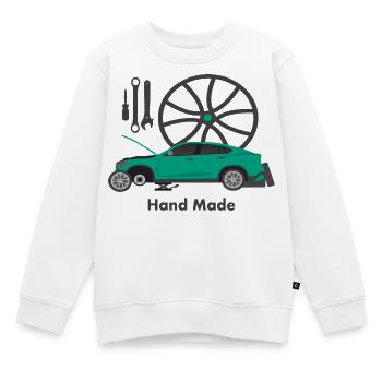 Automechaniker - Kinder Premium Organic Sweatshirt - Weiß - Vorne - AI Model Kid Male (0cm)