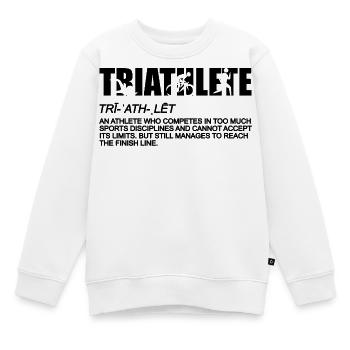 Triathlon Definition - Kinder Premium Organic Sweatshirt - Weiß - Vorne - AI Model Kid Male (0cm)
