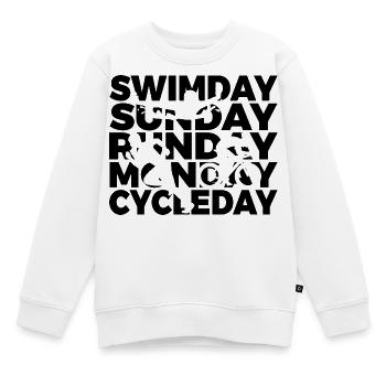 Triathlon Woche - Kinder Premium Organic Sweatshirt - Weiß - Vorne - AI Model Kid Male (0cm)