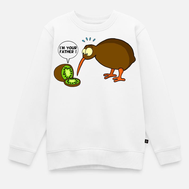Kiwi vs. Kiwi - Kinder Premium Organic Sweatshirt - Weiß