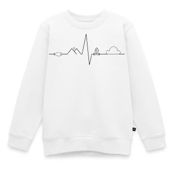 Outdoor Design - Kinder Premium Organic Sweatshirt - Weiß - Vorne - AI Model Kid Male (0cm)