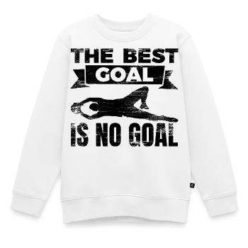 Das beste Tor ist kein Tor zu kassieren - Kinder Premium Organic Sweatshirt - Weiß - Vorne - AI Model Kid Male (0cm)