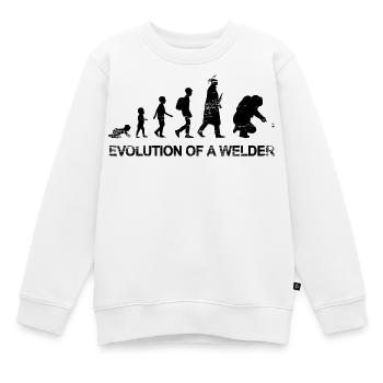 Développement d’un soudeur - Sweat Premium enfant bio - blanc - Devant - AI Model Kid Male (0cm)