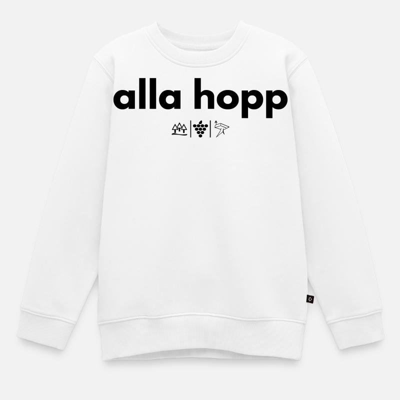 alla hopp - Kinder Premium Organic Sweatshirt - Weiß