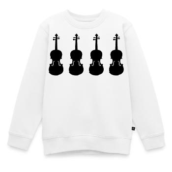 Fiddles - Kids Premium Organic Sweatshirt - white - Front - AI Model Kid Male (0cm)