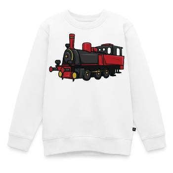 Enfants des chemins de fer - Sweat Premium enfant bio - blanc - Devant - AI Model Kid Male (0cm)